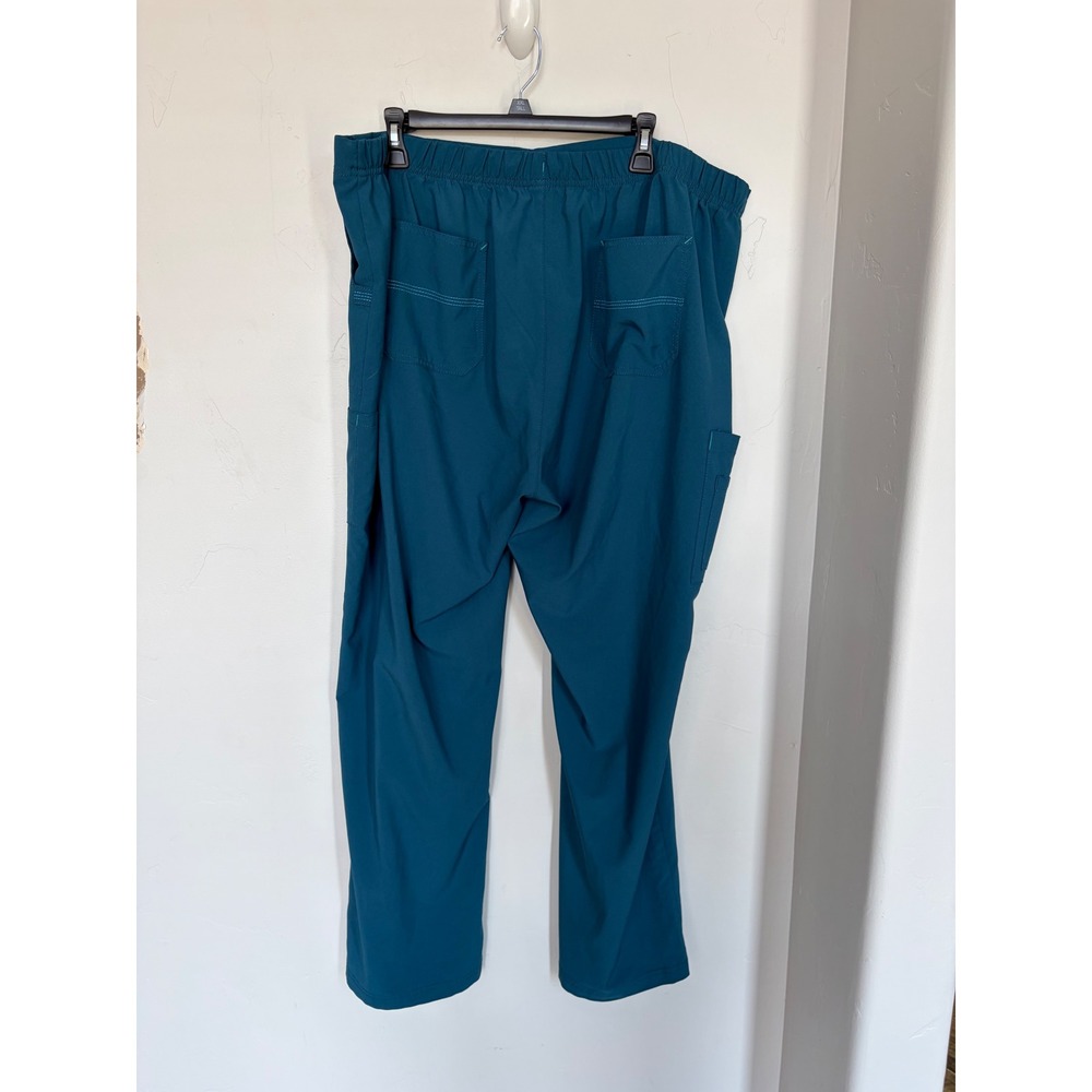 Carhartt Liberty Scrub Pants Womens 2XL Teal Blue Cargo Medical Nursing C52110 - Picture 5 of 5